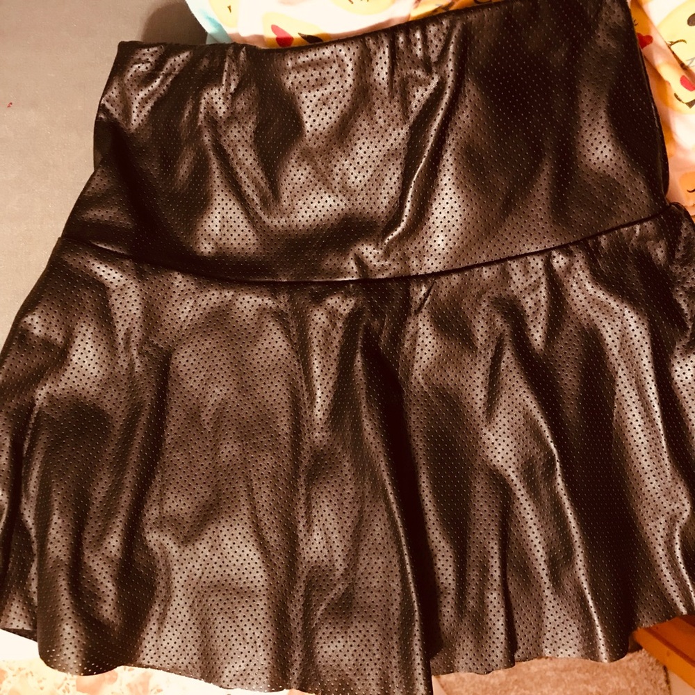 KIDPIK pleather black skirt